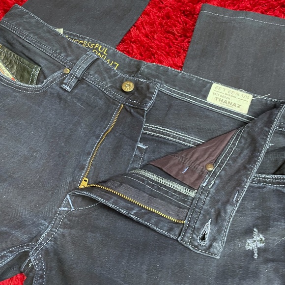 Diesel Thanaz Slim Skinny Blue Jeans 32 x 32 Light 0601K - Picture 5 of 13